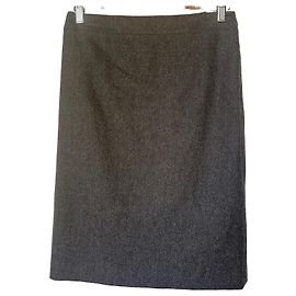 Autre Marque Grauer Wollrock Grau