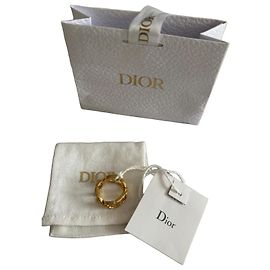 Anillo Dior de metal dorado Dorado