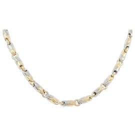 Bulgari Collar Bvlgari Passo Doppio Plata Dorado