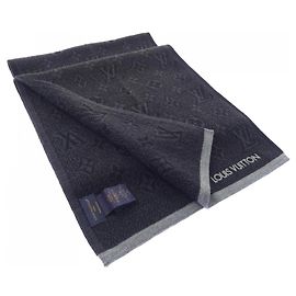 Sciarpa Louis Vuitton My Monogram Eclipse Marrone Nero