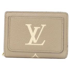 Louis Vuitton Bicolor Monogram Empreinte Portefeuille Claire Wallet Beige Gris