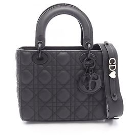 Christian Dior Lady Dior My ABCDIOR Small Cannage Handbag Black