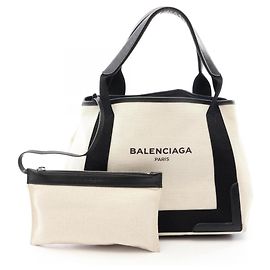 Saco Cabas S Balenciaga Navy Preto Cru