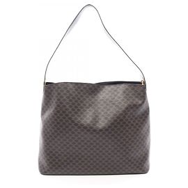 Céline Sac à épaule Celine Macadam Marron Noir