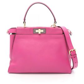 Borsa a mano 2-Way Fendi Peekaboo Regular Rosa