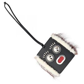 Fendi Monster Pass Case Charm Accessory Black Multiple colors