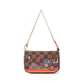 Louis Vuitton Mini Pochette Accessoires Braun Mehrfarben