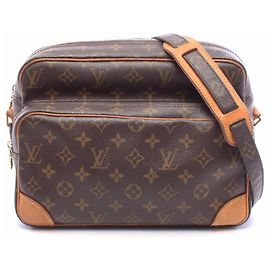 Louis Vuitton Nile Monogram Shoulder Bag Brown