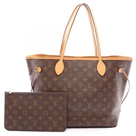 Saco Tote Louis Vuitton Neverfull MM Monogram Marrom