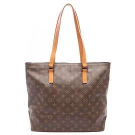 Louis Vuitton Cabas Mezzo Monogram Tote Bag Braun Monogramm