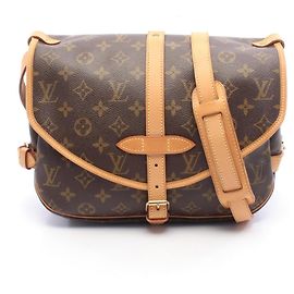 Sac à épaule Louis Vuitton Saumur 30 Monogram Marron