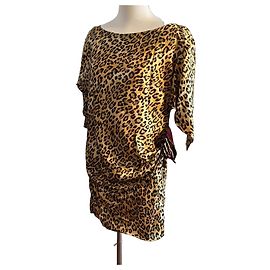 Roberto Cavalli Leopard Print 100% Silk Tunic Dress Leopard print