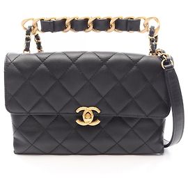 Borsa a Tracolla Chanel Matelassé Small Flap Nero