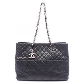 Saco Tote Chanel Matelassé Preto