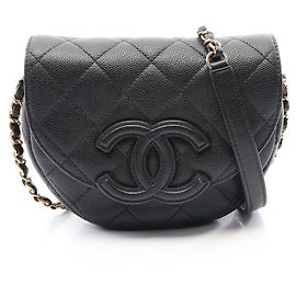 Borsa a tracolla Chanel Matelassé Mini Messenger Nero