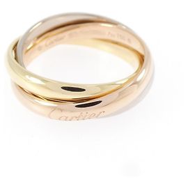 Cartier Trinity Ring 18K Pink White and Yellow Gold Golden