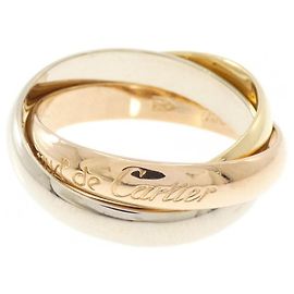Anel Cartier Trinity em ouro branco rosa e amarelo Dourado