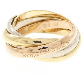 Cartier Trinity Ring aus Rosé Weiß und Gelbgold Golden