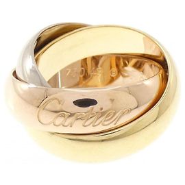 Bague Cartier Trinity en or rose blanc et jaune Doré