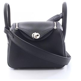 Hermès Hermes Lindy Mini Schultertasche Schwarz