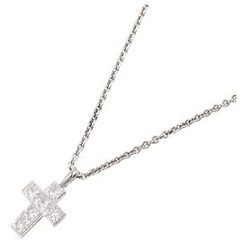 Collana Croce Diamanti Cartier Argento Altro