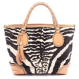 Sac cabas Gucci Marrakech Noir Blanc Beige