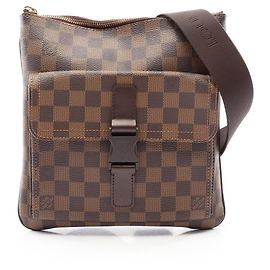 Louis Vuitton Pochette Melville Shoulder Bag Marrone Damier ebene