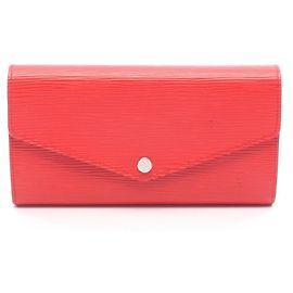 Louis Vuitton Portefeuille Sarah Bi-fold Long Wallet Otro Naranja