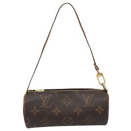 Louis Vuitton Papillon Pochette Monogram Canvas Mini Castaño