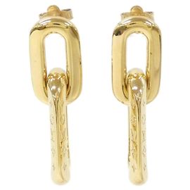 Boucles d'oreilles Louis Vuitton Double II Maillon PM Doré