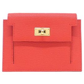 Hermès Cartera compacta Hermes Kelly Pocket Roja