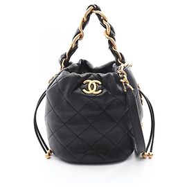 Chanel Matelassé 2-Way Bag Black