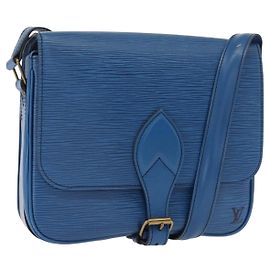 Louis Vuitton Cartouchiere Epi Leather MM Blue