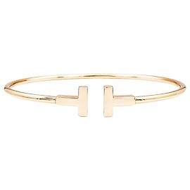 Pulsera Tiffany & Co., colección "Tiffany T", modelo "Wire", oro rosa. Otro