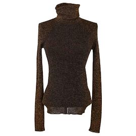Autre Marque Blusa Saint Laurent dorata D'oro