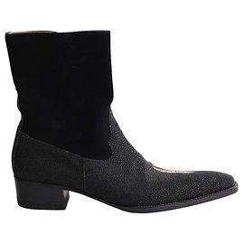 Autre Marque Bottes Gérard Séné en galuchat noir Noir