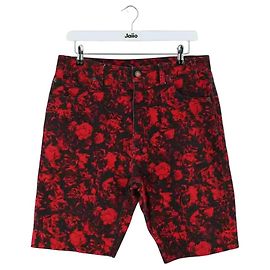 Autre Marque Bermuda Saint Laurent de algodão vermelha Vermelho