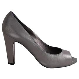 Saltos Max Mara em pele cinza Cinza