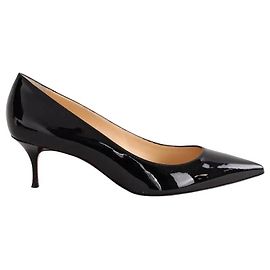 Christian Louboutin Black Patent Leather Heels Black