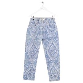 Vaqueros rectos azules de algodón Junya Watanabe Azul