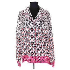 Chemise Louis Vuitton en soie noire Noir