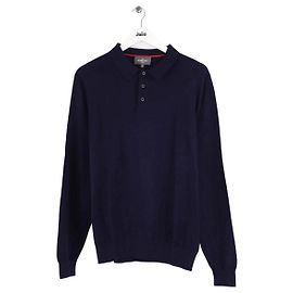 Pull Eric Bompard en cachemire bleu marine L Bleu Marine