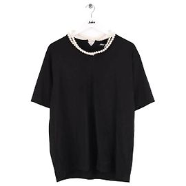 Camiseta de algodón negra Junya Watanabe Negro