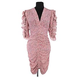Vestido de seda rosa Isabel Marant Rosa