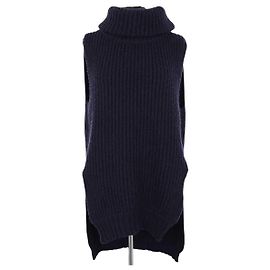 Pull en laine bleu marine Céline Bleu Marine