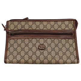 Gucci Plus vintage – Pochette GG monogram – 28 × 18 cm Marron Monogramme