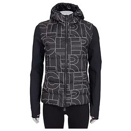 Veste doudoune à capuche imprimée noire Moncler - Taille M Occasion Autre