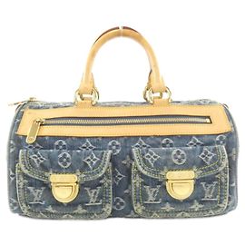 Sac Boston Louis Vuitton Monogram Denim Neo Speedy Bleu Monogramme