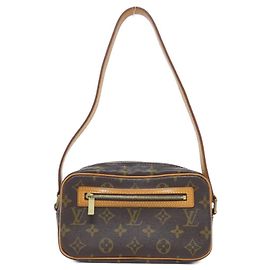 Bolsa de Ombro Louis Vuitton Monogram Pochette Cite M51183 Marrom Monograma