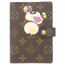 Louis Vuitton Monogram Panda Agenda PM R20011 Organizer Marrom Outro